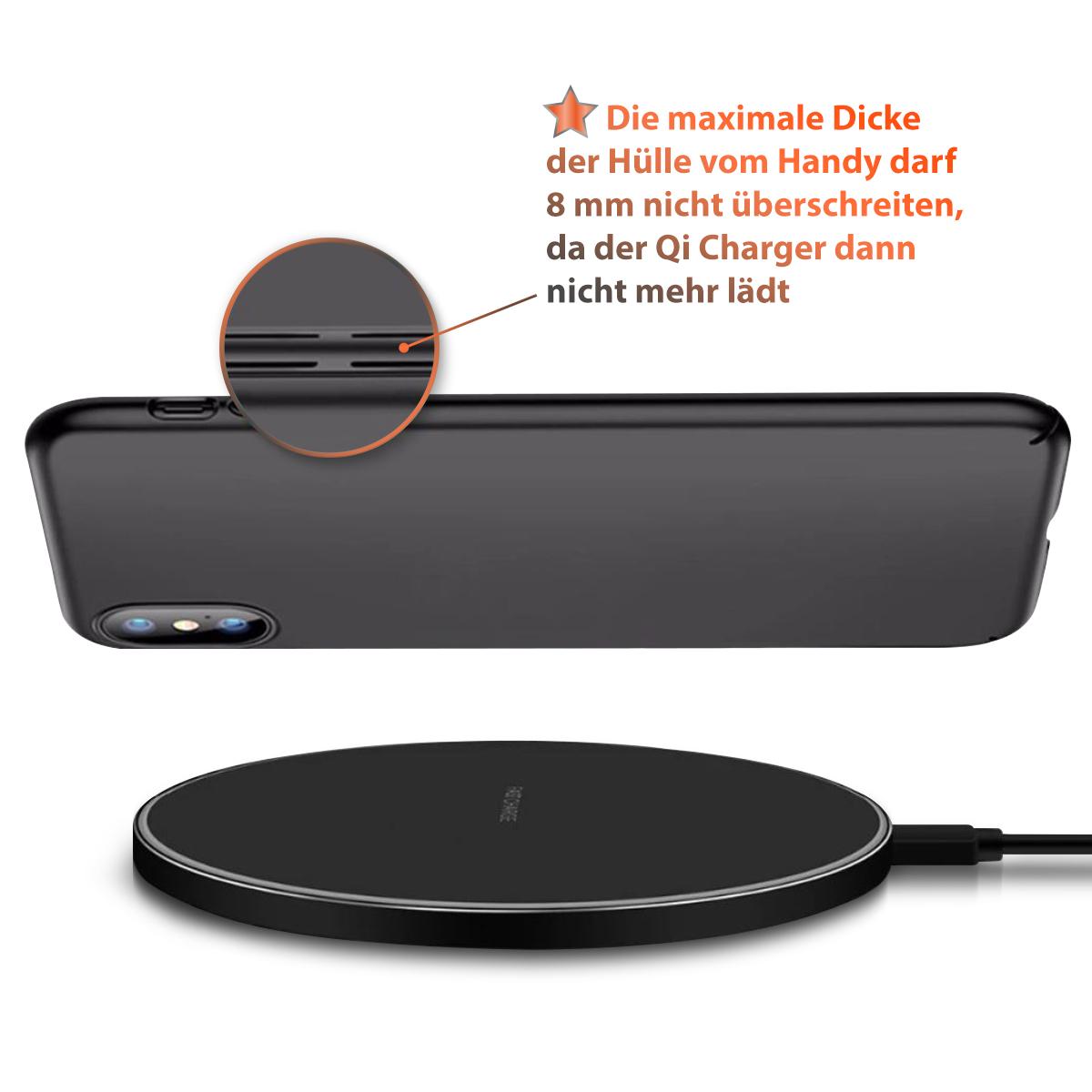 Schnell Ladegerät für Samsung Galaxy S21 5G QI Wireless Charger Ladestation 10W | plentyShop LTS